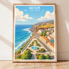 Sao Filipe - Cape Verde - Travel Art Print Wall Deco Poster