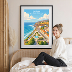 Sao Filipe - Cape Verde - Travel Art Print Wall Deco Poster