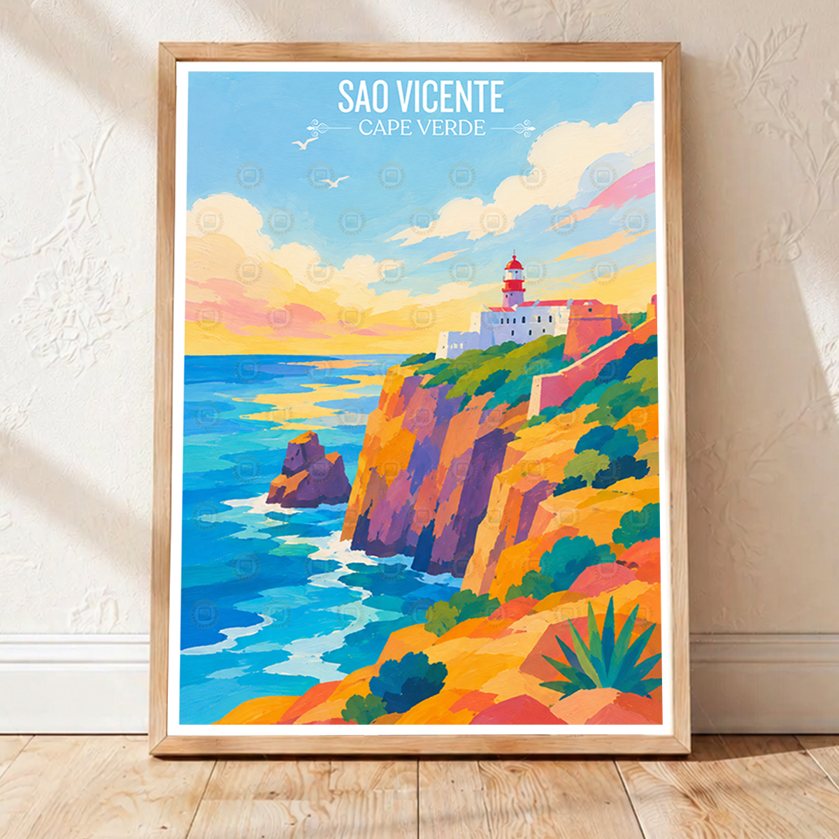 Sao Vicente - Cape Verde - Travel Art Print Wall Deco Poster