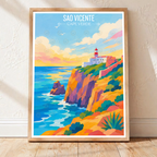 Sao Vicente - Cape Verde - Travel Art Print Wall Deco Poster