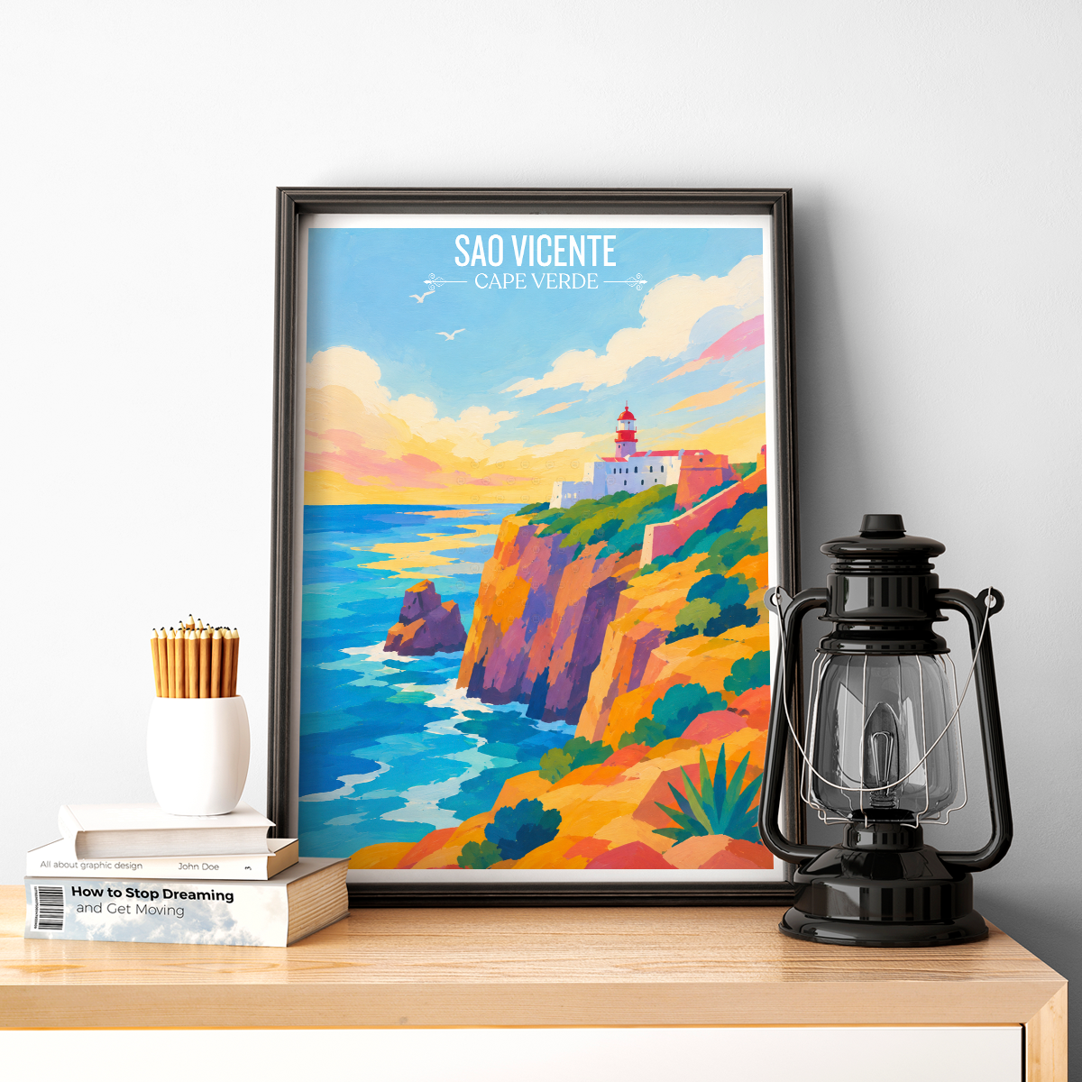 Sao Vicente - Cape Verde - Travel Art Print Wall Deco Poster