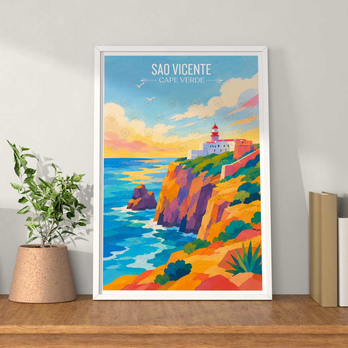 Sao Vicente - Cape Verde - Travel Art Print Wall Deco Poster