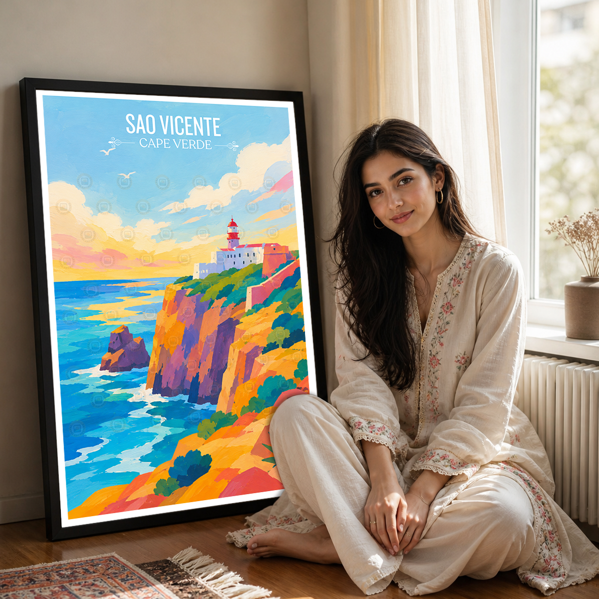 Sao Vicente - Cape Verde - Travel Art Print Wall Deco Poster