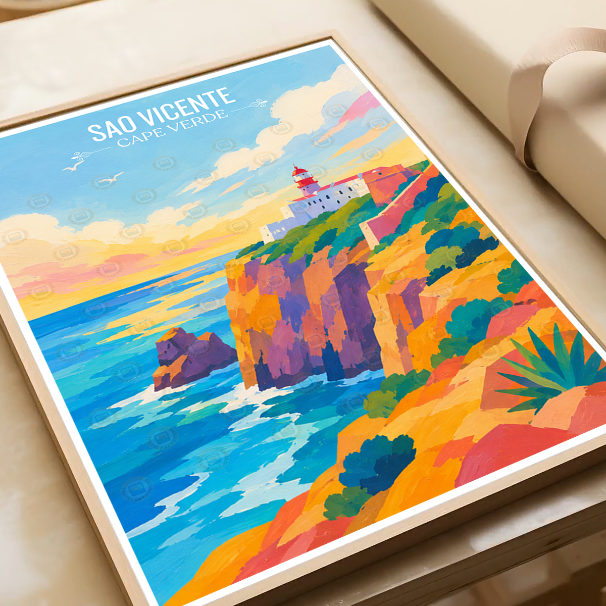 Sao Vicente - Cape Verde - Travel Art Print Wall Deco Poster