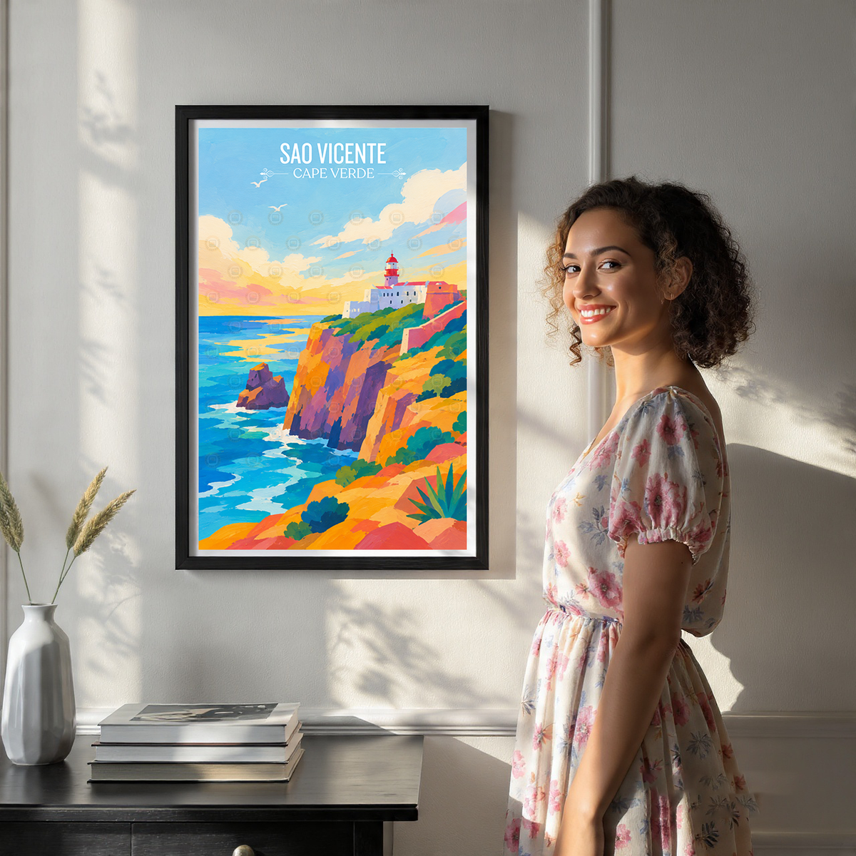 Sao Vicente - Cape Verde - Travel Art Print Wall Deco Poster