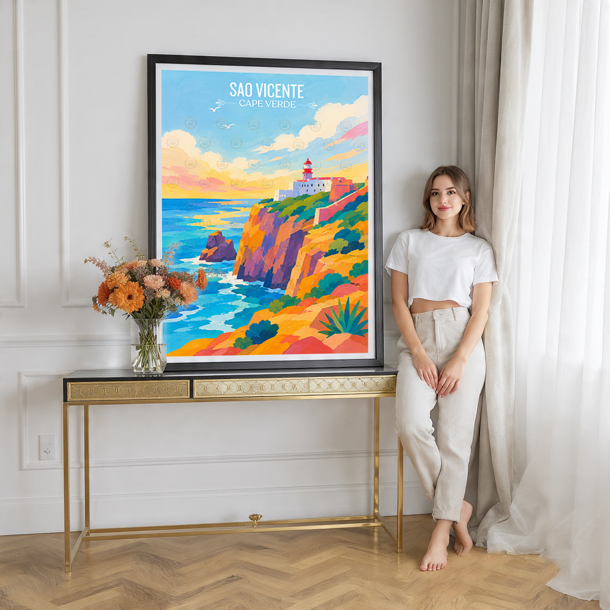 Sao Vicente - Cape Verde - Travel Art Print Wall Deco Poster