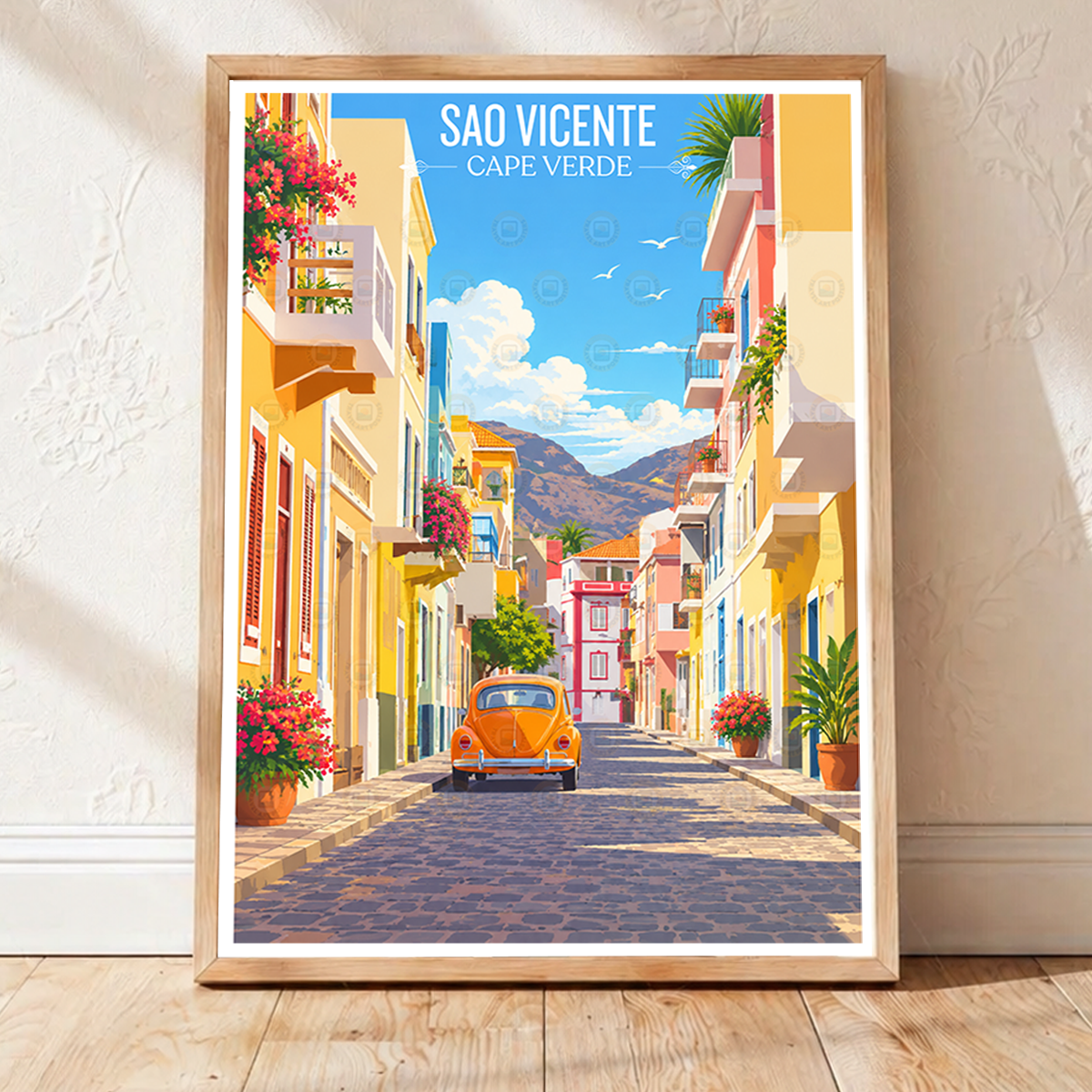 Sao Vicente - Cape Verde - Travel Art Print Wall Deco Poster