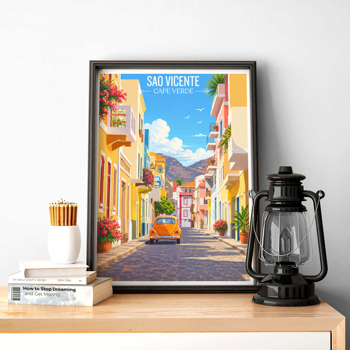 Sao Vicente - Cape Verde - Travel Art Print Wall Deco Poster