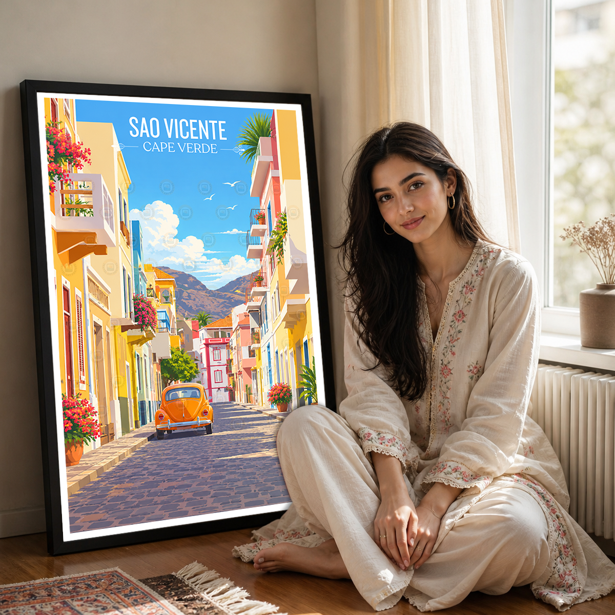 Sao Vicente - Cape Verde - Travel Art Print Wall Deco Poster