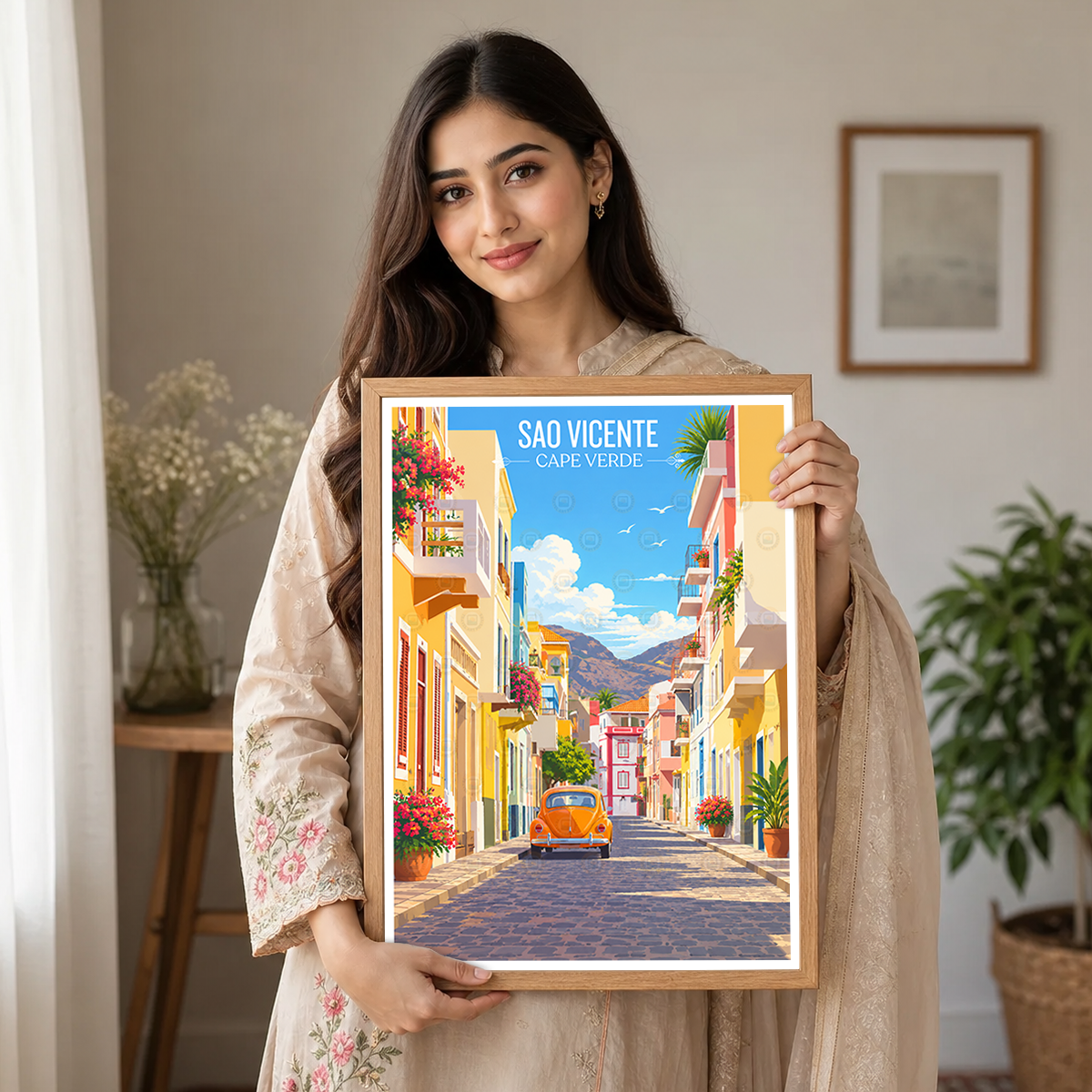 Sao Vicente - Cape Verde - Travel Art Print Wall Deco Poster