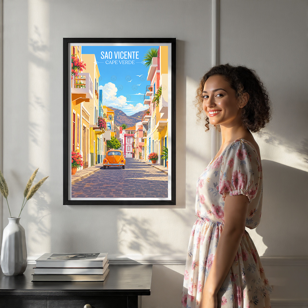 Sao Vicente - Cape Verde - Travel Art Print Wall Deco Poster