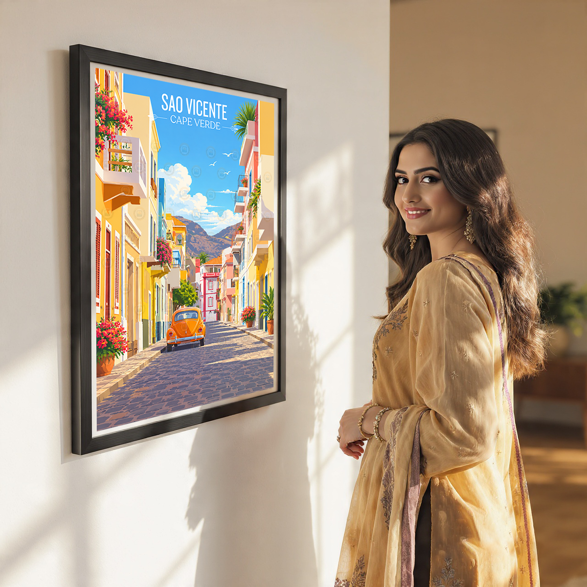 Sao Vicente - Cape Verde - Travel Art Print Wall Deco Poster
