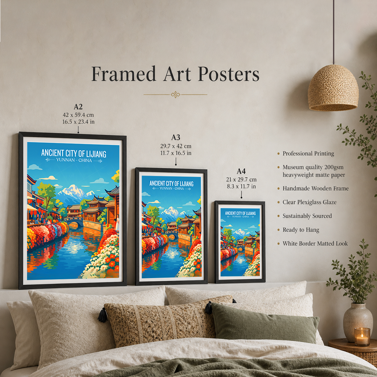 Ancient City of Lijiang - Yunnan - China - Travel Wall Art Print - Art Print - Travel Art Poster