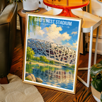 Bird's Nest Olympic Stadium - Beijing - China - Travel Wall Art Print - Art Print - Travel Art Poster