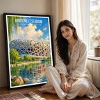 Bird's Nest Olympic Stadium - Beijing - China - Travel Wall Art Print - Art Print - Travel Art Poster