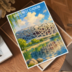 Bird's Nest Olympic Stadium - Beijing - China - Travel Wall Art Print - Art Print - Travel Art Poster
