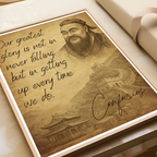 Our Greatest Glory - Confucius - Travel Wall Art Print - Art Print - Travel Art Poster