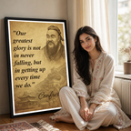 Our Greatest Glory is Not - Confucius - Travel Wall Art Print - Art Print - Travel Art Poster