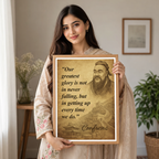 Our Greatest Glory is Not - Confucius - Travel Wall Art Print - Art Print - Travel Art Poster