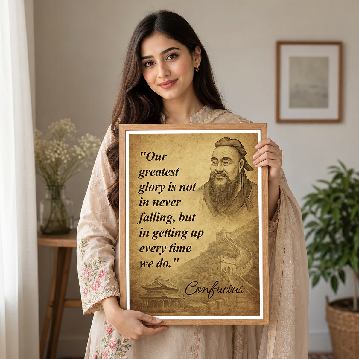 Our Greatest Glory is Not - Confucius - Travel Wall Art Print - Art Print - Travel Art Poster