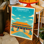 Forbidden City - China - Travel Wall Art Print Home Deco Poster