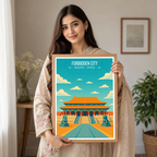 Forbidden City - China - Travel Wall Art Print Home Deco Poster