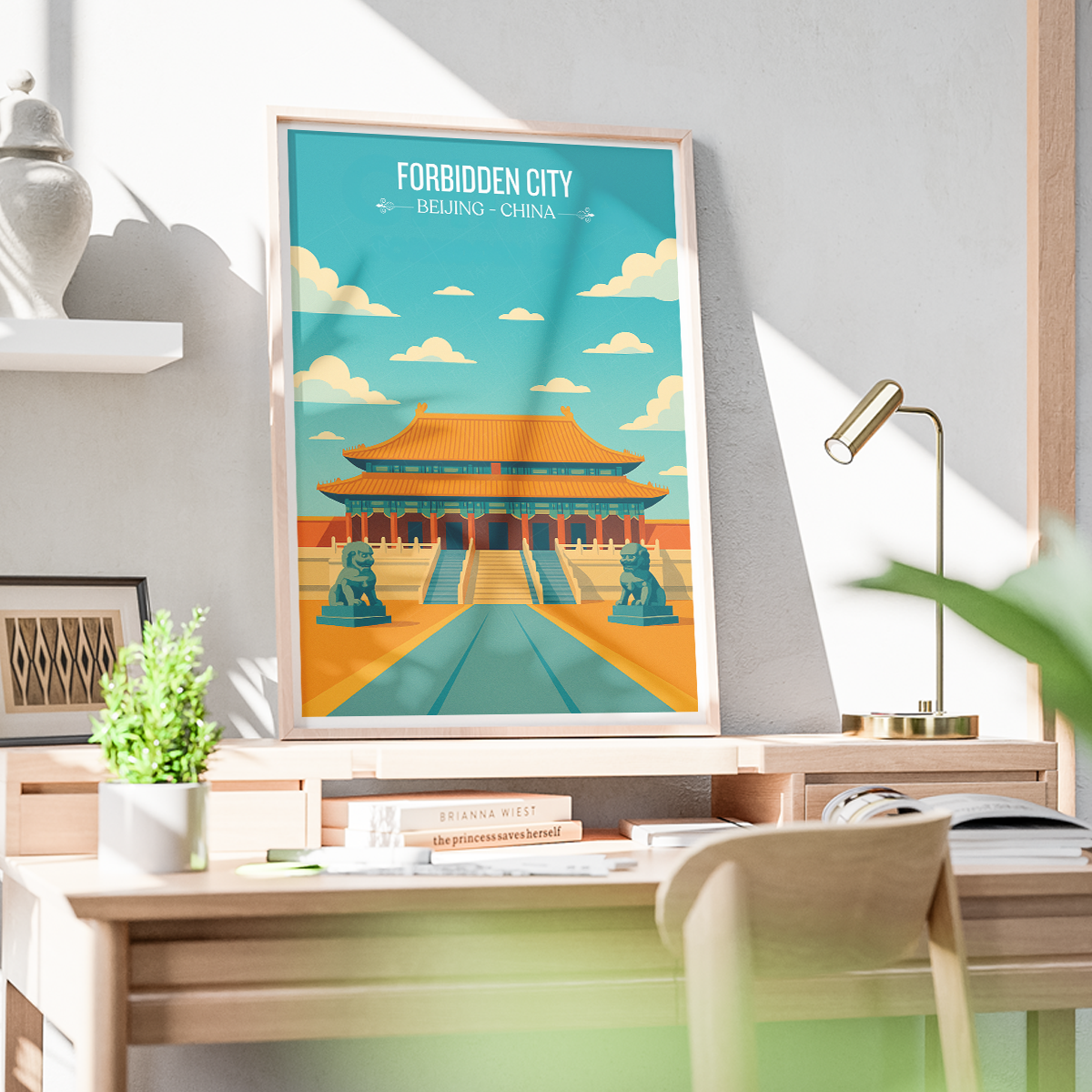 Forbidden City - China - Travel Wall Art Print Home Deco Poster