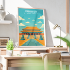 Forbidden City - China - Travel Wall Art Print Home Deco Poster