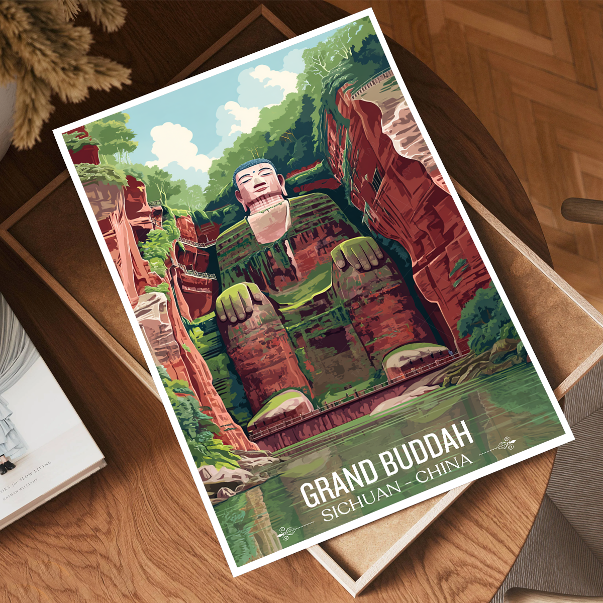 Grand Buddah - Sichuan - China - Travel Wall Art Print - Art Print - Travel Art Poster