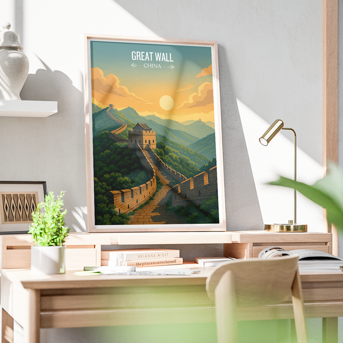 Great Wall - Beijing - China - Travel Wall Art Print - Art Print - Travel Art Poster