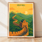 Great Wall Changcheng - Beijing - China - Travel Wall Art Print - Art Print - Travel Art Poster