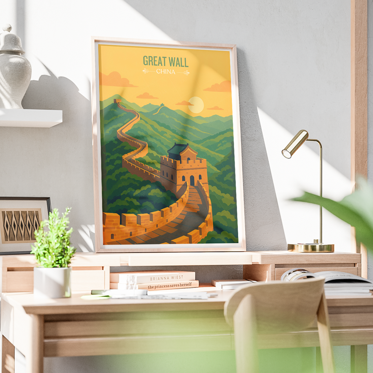 Great Wall Changcheng - Beijing - China - Travel Wall Art Print - Art Print - Travel Art Poster