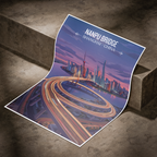 Nanpu Modern Bridge - Shanghai - China - Travel Wall Art Print - Art Print - Travel Art Poster