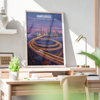 Nanpu Modern Bridge - Shanghai - China - Travel Wall Art Print - Art Print - Travel Art Poster
