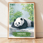 Panda Base - Chengdu - China - Travel Wall Art Print - Art Print - Travel Art Poster