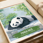 Panda Base - Chengdu - China - Travel Wall Art Print - Art Print - Travel Art Poster