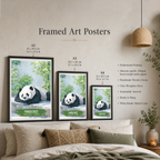 Panda Base - Chengdu - China - Travel Wall Art Print - Art Print - Travel Art Poster