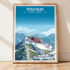 Potala Palace - China - Travel Wall Art Print Home Deco Poster