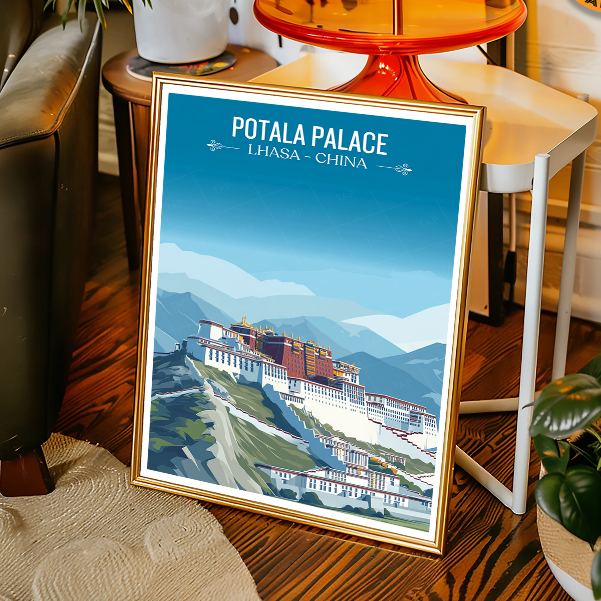 Potala Palace - China - Travel Wall Art Print Home Deco Poster