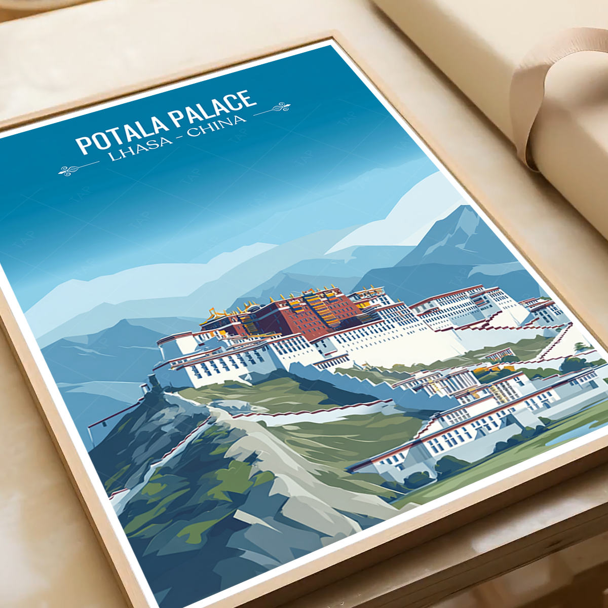 Potala Palace - China - Travel Wall Art Print Home Deco Poster