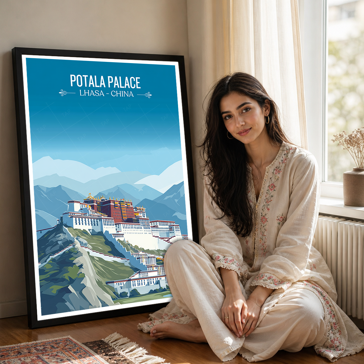 Potala Palace - China - Travel Wall Art Print Home Deco Poster