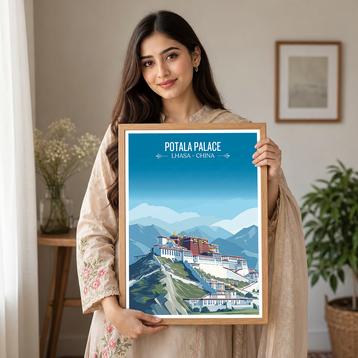 Potala Palace - China - Travel Wall Art Print Home Deco Poster