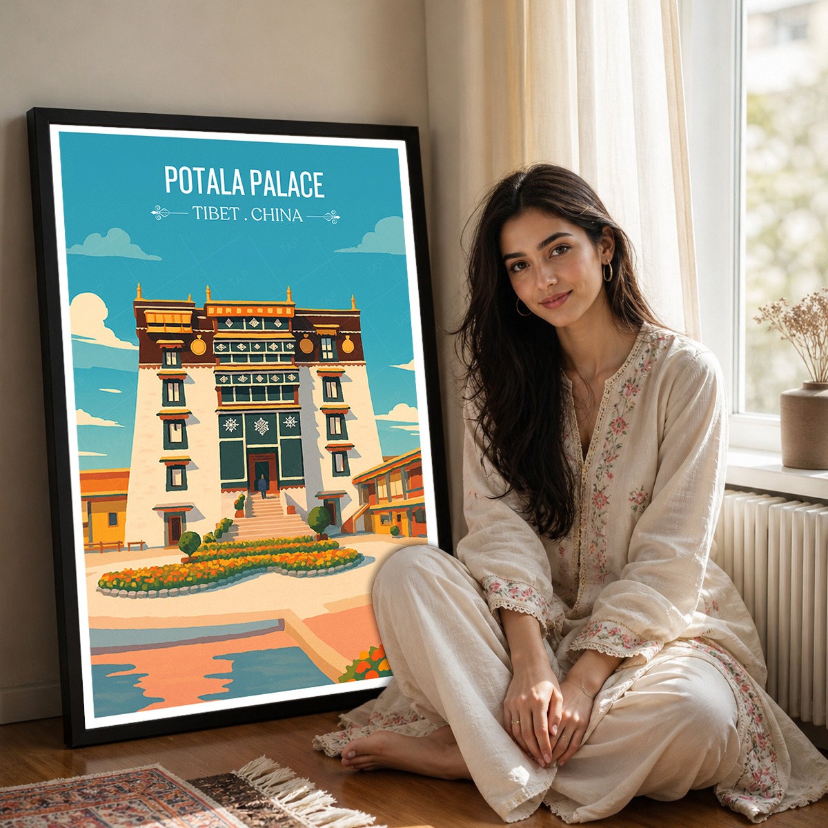 Potala Palace - Tibet - China - Travel Wall Art Print - Art Print - Travel Art Poster