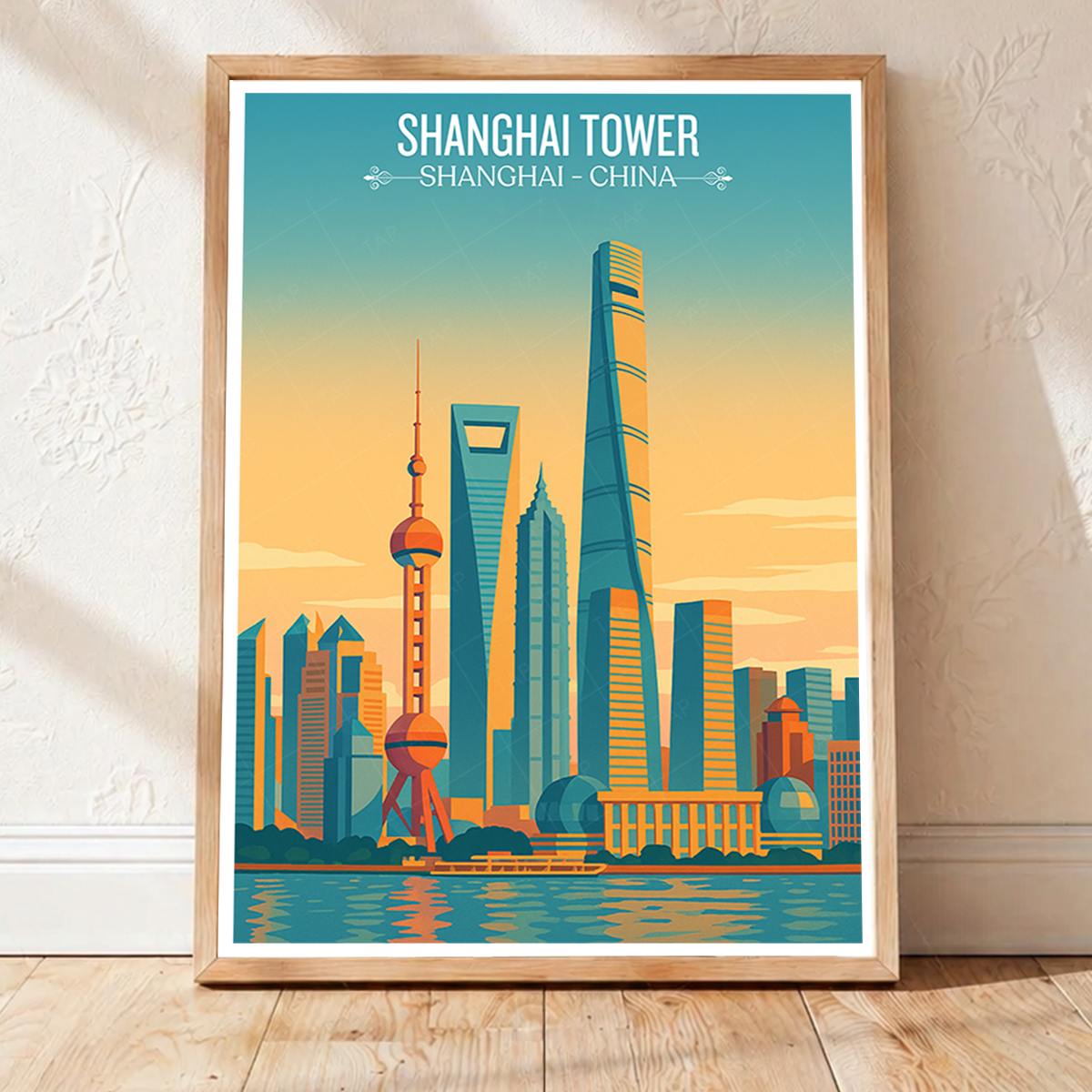 Shanghai Tower - China - Travel Wall Art Print Home Deco Poster