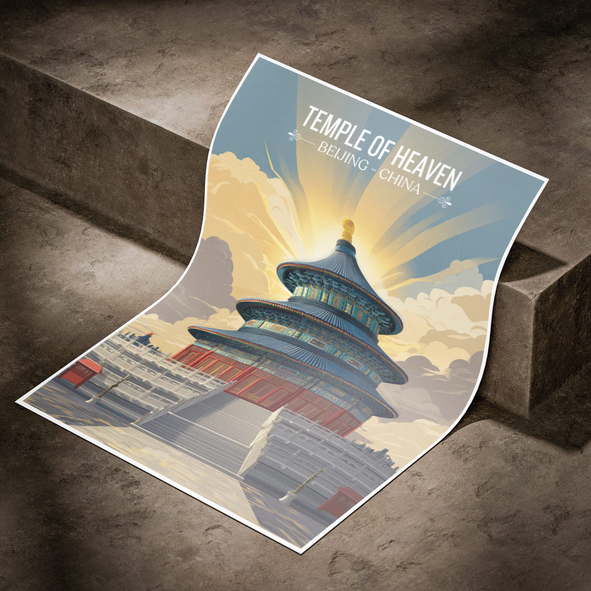 Temple of Heaven - China - Travel Wall Art Print Home Deco Poster