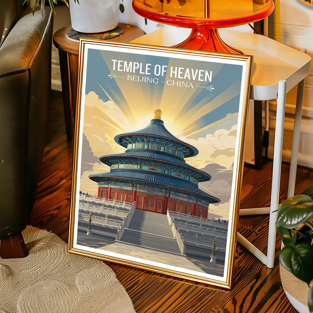 Temple of Heaven - China - Travel Wall Art Print Home Deco Poster
