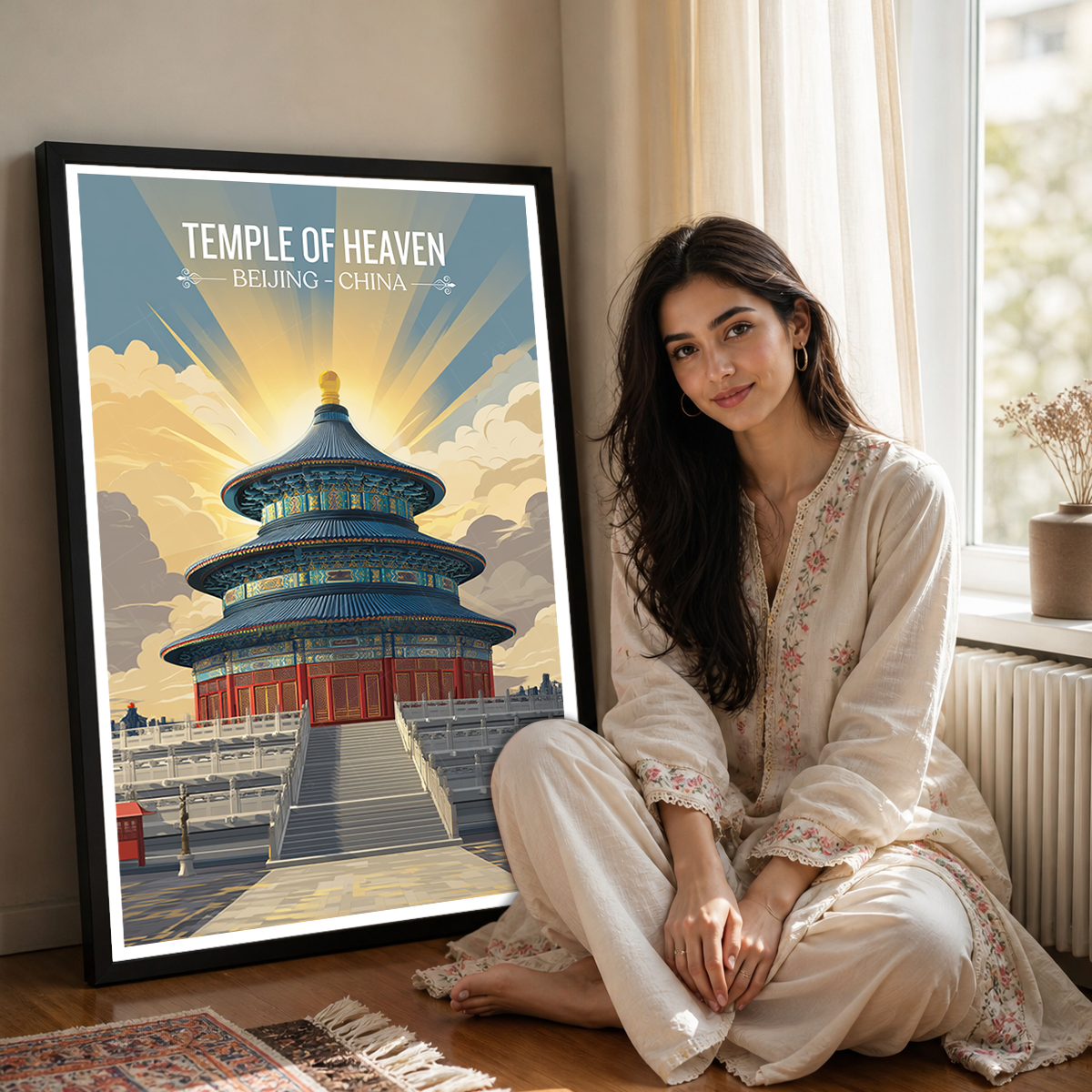 Temple of Heaven - China - Travel Wall Art Print Home Deco Poster
