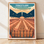 Terracotta Army - China - Travel Wall Art Print Home Deco Poster