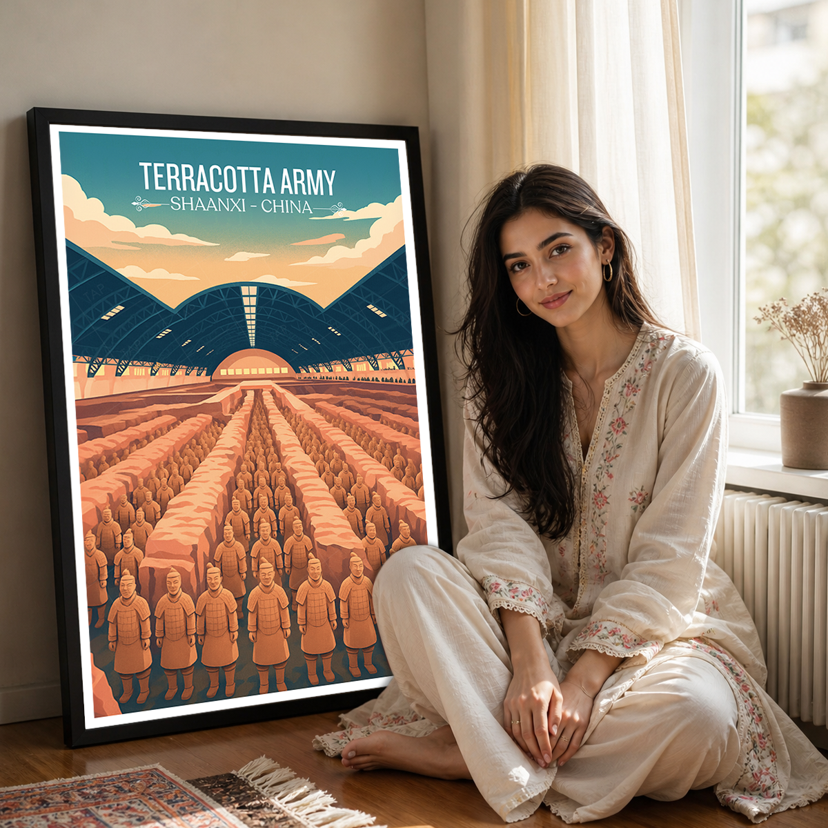 Terracotta Army - China - Travel Wall Art Print Home Deco Poster
