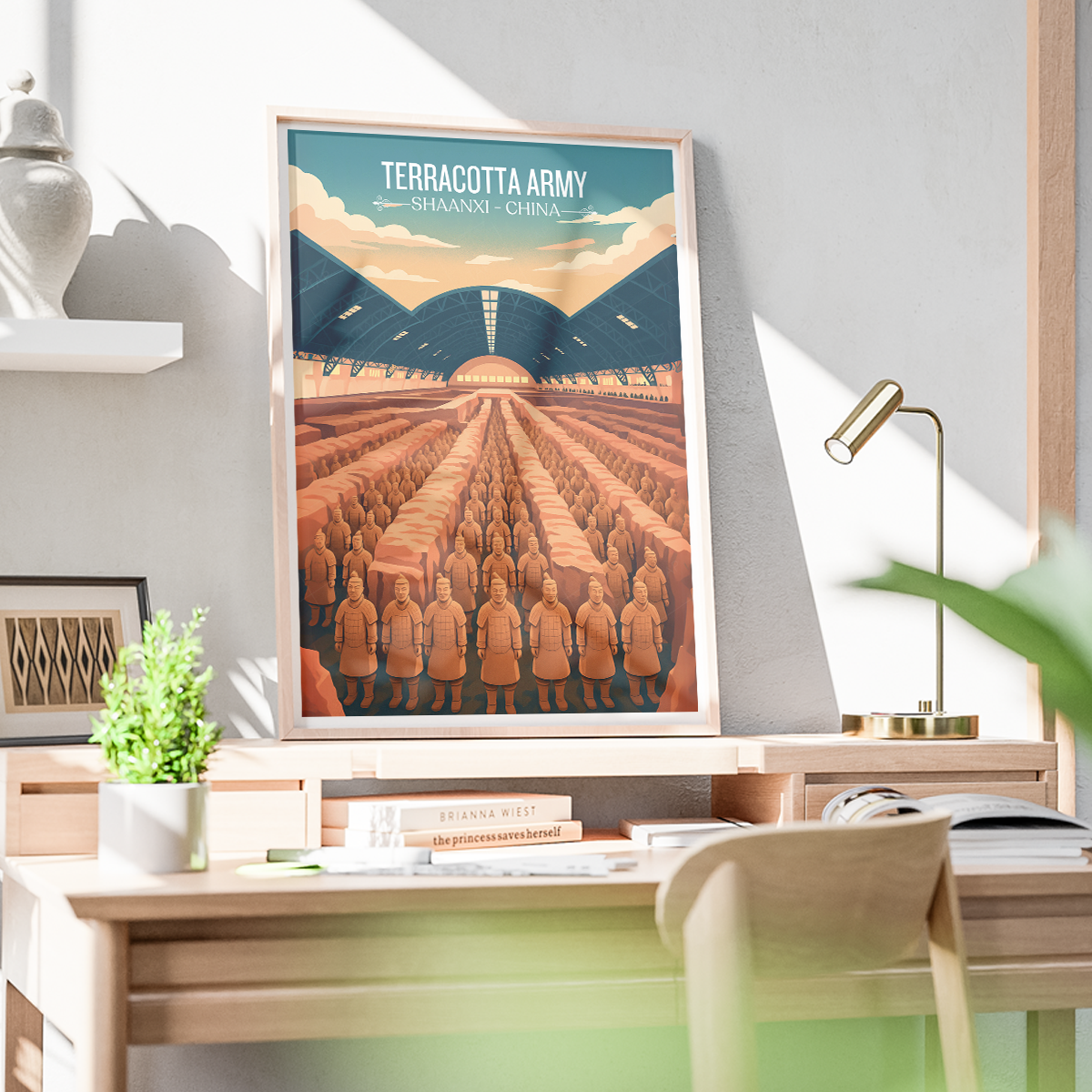 Terracotta Army - China - Travel Wall Art Print Home Deco Poster